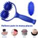 Ultimate Blue Bone Massage Roller with Handle - Interchangeable Fascia Balls for Pain Relief in Arms Legs Back & Shoulders - Buy Online on GoSupps.com
