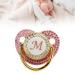 Personalized Golden Baby Pacifier & Clip Set - A-Z Bling Pacifier for Newborns (Letter M) - Silicone Ages 6 to 18 Months - Buy Online on GoSupps.com