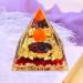 Crystal Pyramid Red Glaze Zodiac Virgo Orgone Pyramid Healing Crystal Postive Energy Crystal Healing for Yoga Meditation Stress Reduce (Virgo)