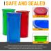 10 Pack 13 Dram Empty Pill Bottles with Caps - Airtight Prescription Medicine Containers for Herbs, Crafts, Candy - Transparent Multi Color - Buy Online on GoSupps.com