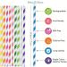 Robinsons Squash Mini 3 x Flavour 6 Pack (6 x 66ml Bottles of Water Drops) Bundle with 25 Hubsidia Multicolored Paper Straws | No Added Sugar | Low Calorie - Buy Online on GoSupps.com