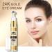 XJBD 24K Gold Under Eye Cream for Dark Circles & Puffiness Anti-Aging Eye Cream with Hyaluronic Acid Hydrating Lifting Nourishing Delicate Under-Eye Area Reduce Fine Lines Wrinkles & Bags - Buy Online on GoSupps.com