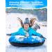 HITOP Snow Tube - Heavy Duty Inflatable Sled for Kids and Adults | Thickened 0.9mm Material | Perfect Winter Toy Gift - Cloud Sky03 - Buy Online on GoSupps.com