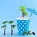 16 Pieces Green Palm Tree Cupcake Topper with Coconuts Cake Topper for Cake Decorations(5.5 inch-16 Pieces) - Buy Online on GoSupps.com