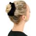 Premium Quality Velvet Classic Hair Ties/Bands 2pcs - Plain Black - Buy Online on GoSupps.com