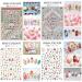 1500+ Christmas Nail Art Stickers - Self-Adhesive Santa, Snowflakes & More | 12 Large Sheets for Festive Nail Designs - Buy Online on GoSupps.com