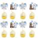 Keaziu 36 Pack Elephant Cupcake Toppers for Elephant Baby Shower Cupcake Picks Boys Blue Gender Reveal Baby Shower Cake Decorations Birthday Party Cake Decorations Supplies Blue Elephant 1