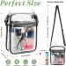 Yuanming Clear Crossbody Purse Bag - Stadium Approved Medium Black for Women - Buy Online on GoSupps.com