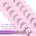 Manga Lashes - 8 Pairs of Super Wispy Thin Individual Fake Eyelashes for Natural Anime Korean Style Look - Buy Online on GoSupps.com