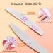 Capularsh Professional 100/180 Grit Nail File for Acrylic Nails - 30 Pcs Double Sided Emery Boards for Manicure - Durable & Washable - Ideal for Home & Salon Use - Buy Online on GoSupps.com