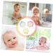 POPETPOP 3pcs Bath Towel Set - Orange Hair Bow Exfoliating Sponge & Mesh Shower Poufs for Kids | Soft Rayon Body Washcloth Tools - Buy Online on GoSupps.com