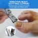 Lux German Nail Clippers for Men - UltraSharp Fingernail & Toenail Clippers with Catcher Ideal for Thick Nails Seniors & Travel - Silver - Buy Online on GoSupps.com