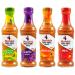 Nando's Coffret Sauces PERi-PERi - Lot de 4 x 250g L&H GAR MED HOT Combo - Sauces Piment es Assorties