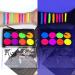Glow In The Dark Face Paint - UV Blacklight Halloween Makeup & Neon Accessories | No Transfer Body Paint & Water Activated Eyeliner - Buy Online on GoSupps.com