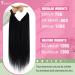 YoungSee 120G Wire Hair Extensions Jet Black Wire Extensions Human Hair Black Invisible Wire Real Human Hair Extensions Hair Extensions for Women Real Human Hair Wire 16Inch - Buy Online on GoSupps.com