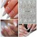 VOTACOS 5D Flower Nail Art Stickers | Self-Adhesive 3D Decor for Wedding & DIY Nail Designs | 6 Sheets of Embossed Nail Decals for Women - Buy Online on GoSupps.com