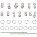 2 Sets Dangle Nail Art Charms DIY Nail Jewelry Decoration Nail Piercing Tool Manicure Tools