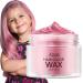 Hair color wax magic master keratin temporary hairstyle instant colored tone for men and women party festival cosplay (marshmallow pink)