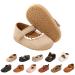Baby Girls First Walking Shoes Mary Jane PU Leather Anti-Slip Princess Shoes Infant Baby Shoes 0-6 Months B Pu Wood