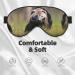 Black and White Honey Badger Mask - Adjustable Soft Blindfold for Deep Sleep Relaxation Travel & Meditation - Buy Online on GoSupps.com
