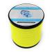 Reaction Tackle Braided Fishing Line - Pro Grade Power Performance for Saltwater or Freshwater - Colored Diamond Braid for Extra Visibility Hi Vis Yellow 30 LB (500 yards)