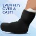 IMPRESA Extra Wide Socks for Men & Women - 2 Pairs for Lymphedema Swollen Feet & Legs - Bariatric Hospital & Cast Socks - Stretches Up to 30 Inches (Black - Buy Online on GoSupps.com