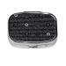 Supernatural Inspiration Stylish Square Pill Box Portable and Lightweight Electroplated Material Two Plastic Partitions to Ensure Safety of Your Medications