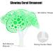 Buy VOCOSTE Silicone Glowing Aquarium Coral with Suction Cup - Lifelike Green Underwater Decor for Fish Tanks - Buy Online on GoSupps.com