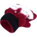 Kids Puppy Flip Top Gloves | Short Knitted Half Finger Gloves for Toddlers 3-8 Yrs - Elk/Red - Buy Online on GoSupps.com