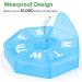 Extra Large Weekly Pill Organizer - Compact Portable 7 Day Case for Vitamins & Supplements - Travel-Friendly Medicine Organizer (Blue - Buy Online on GoSupps.com