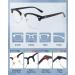 CCVOO 3 Pack Blue Light Blocking Reading Glasses | Retro Semi Rimless Readers | UV400 Round Eyewear | Men Women | 1.25x Magnification - Buy Online on GoSupps.com