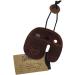 Handmade Rustic Leather Archery Finger Tab Protector for Recurve Bows - Bourbon Brown, Right Handed - Buy Online on GoSupps.com