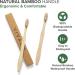 VIVAGO Bamboo Toothbrushes 10 Pack - Eco-Friendly Medium Bristles for Adults | BPA Free, Compostable & Biodegradable - Buy Online on GoSupps.com