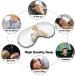 Light-Blocking Sleep Mask - Golden Retriever Summer Flower & Cat Design | Comfortable Adjustable Eye Cover for Men & Women - Buy Online on GoSupps.com