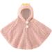 ITODA Toddler Winter Fleece Hooded Cape Coat - Pink (0-3 Years) - Buy Online on GoSupps.com