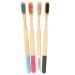 Bamboo Toothbrush Eco-Friendly Pack of 4 | Biodegradable Handle with BPA-Free Soft Bristles - Buy Online on GoSupps.com