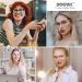 DOOViC Cat Eye Computer Reading Glasses for Women - Blue Light Blocking Anti Eyestrain 2.0 Strength Fashionable A-Champagne Design - Buy Online on GoSupps.com