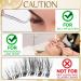 Wansiven Eyelash Extension Glue Cluster Eyelash Glue Kit Dry Time 3-5 Sec 8 Weeks Stay Professional Black Eyelash Extension Glue for Semi Permanent Eyelashes 5ml - Buy Online on GoSupps.com