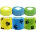 Wendergo 6 Rolls Self Adhering Bandage Injury Wrap Tape for Cats Pet Vet Wrap Bulk Stretch Tape for Wrist Ankle Sprains & Swelling Supports Muscles and Joints