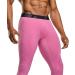 TSLA 2 Pack Men's Thermal Compression Underwear - Winter Sports Leggings with Fleece Lining - Light Grey/Pink XL - Buy Online on GoSupps.com