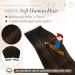 Ugeat Dark Brown Tape In Extensions - Real Hair Balayage 20 Pieces 30 cm #2/6/2 - International Shipping Available - Buy Online on GoSupps.com