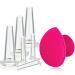Silicone Facial Cupping Set, Vacuum Massage Cup Kit for Body, Face, Neck, Back, Eye, 6 Cups and Exfoliating Brush for Skin Care, Anti-aging and Anti-Wrinkle Beauty Tool (Small Medium, White) White 7 Piece Set