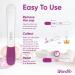 Wondfo Pregnancy Test Sticks 25 Pack - Rapid Detection Midstream Get One Step HCG Urine Test Result at Home - Get your HCG Result in 5 Seconds 25 count (Pack of 1) - Buy Online on GoSupps.com