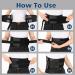 Professional Lower Back Brace - Pain Relief Support Belt for Men & Women | Breathable Lumbar Support with 7 Stays & Adjustable Straps (Medium Black - Buy Online on GoSupps.com