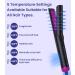 Micollme 360 Cool Air Vents Curling Iron & Flat Iron 2-in-1 - 1 Inch Ceramic Tourmaline Styler for Short Hair Dual Voltage Travel Tool Auto Off 5 Heat Settings - Buy Online on GoSupps.com