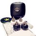 2 pack- Fashion Contact Lens Case Cute Crown Black White Leak Proof - Portable Box Kit with Mirror (2 pack - Crown)