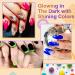 23pcs Glow in the Dark Gel Nail Polish Set with Base, Glossy & Matte Top Coat - Neon Mint, Red, White, Black DIY Gel Kit - Christmas Gift - Buy Online on GoSupps.com