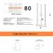 Premium Transparent Glass Shower Door with Two Salon Doors - H195 6mm DOBLA - Ideal for Elegant Bathrooms - Buy Online on GoSupps.com