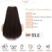 TESS Hair Extensions Synthetic Long Straight Hair Pieces 18 Inch Clip in One Pieces Hair Extensions Long Clips Hair Extension for Women 160g 6A Brown black - Buy Online on GoSupps.com