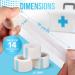 JJ CARE Micropore Tape 1 x 10 Yards - Pack of 14 | Latex-Free Surgical Paper Tape Rolls - Medical Grade & Individually Boxed - Buy Online on GoSupps.com